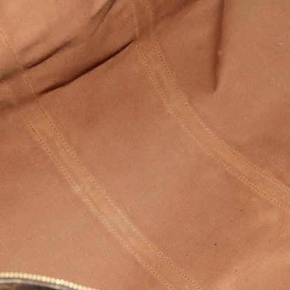 Louis Vuitton Keepall 55, Brown, "CANVAS, LEATHER", travel