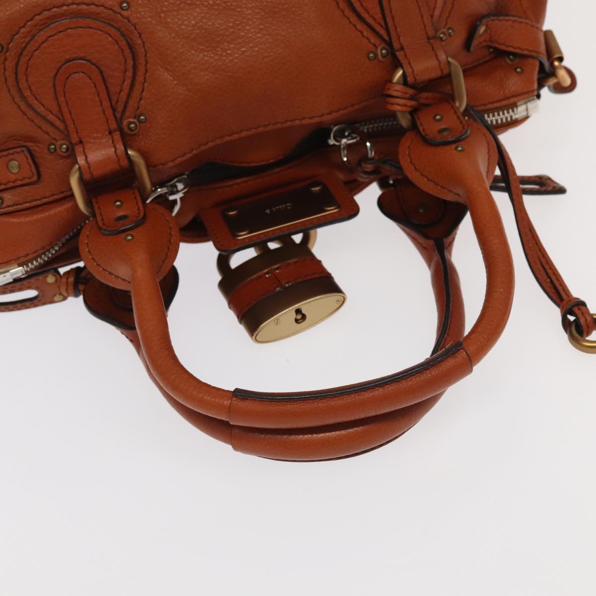 Chloé Paddington, Brown, Leather, handbag