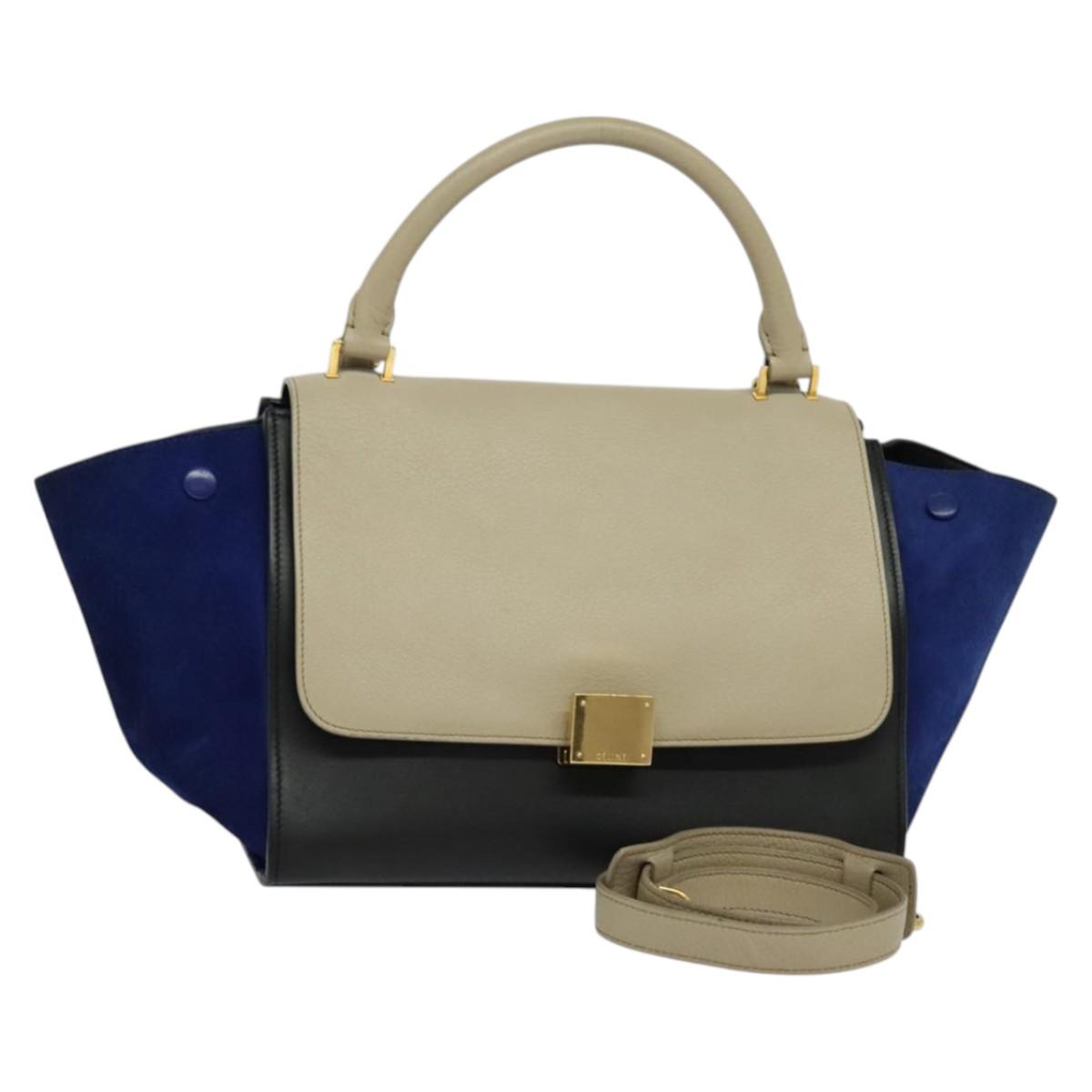 Céline Trapèze, Multicolour, Leather, handbag