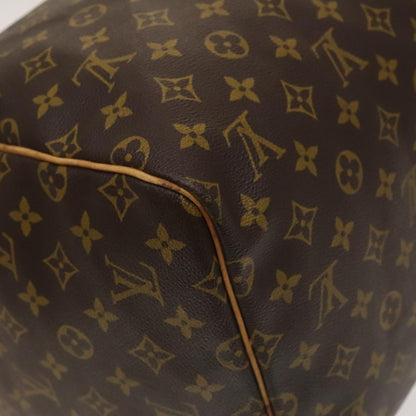 Louis Vuitton Keepall 55, Brown, Canvas, travel