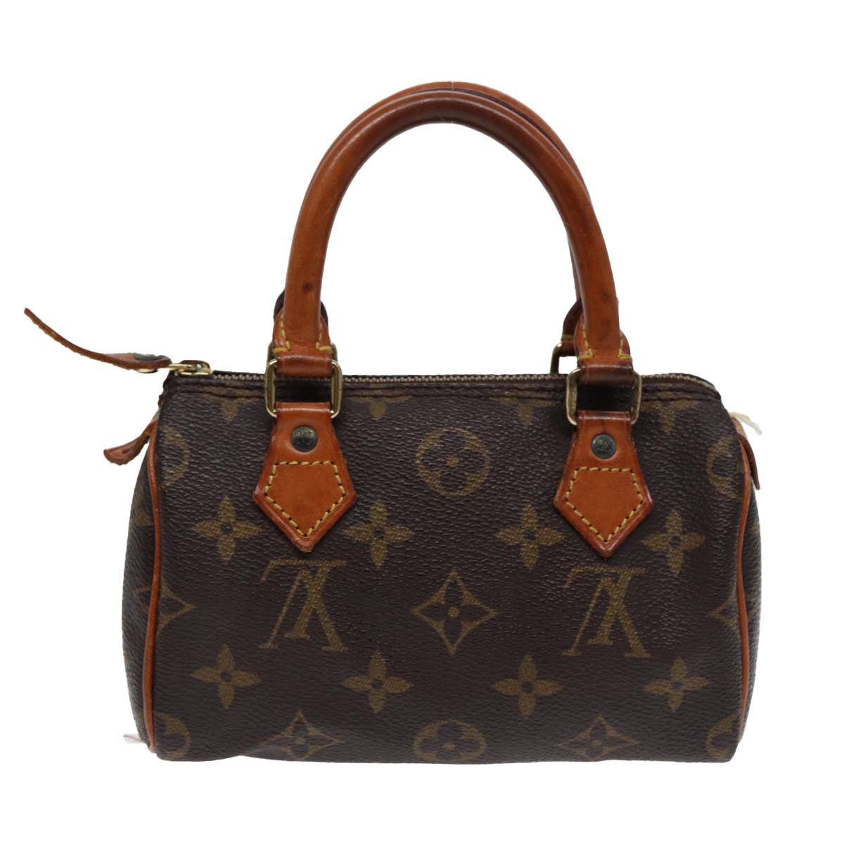 Louis Vuitton Mini speedy, Brown, Canvas, handbag