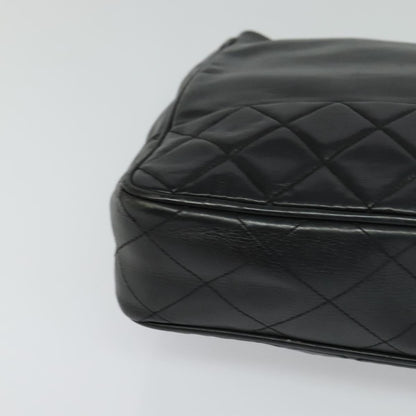Chanel Vintage Grand Shopping Tote Quilted Calfskin, BLACK, LEATHER, Shoulder bag