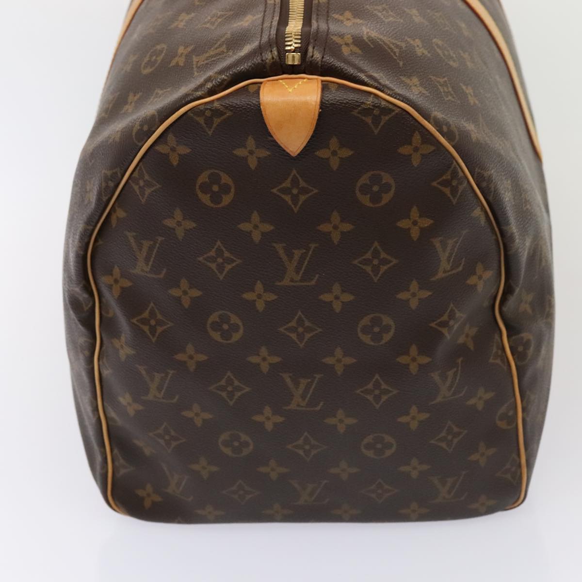 Louis Vuitton Keepall 55, Brown, Canvas, travel