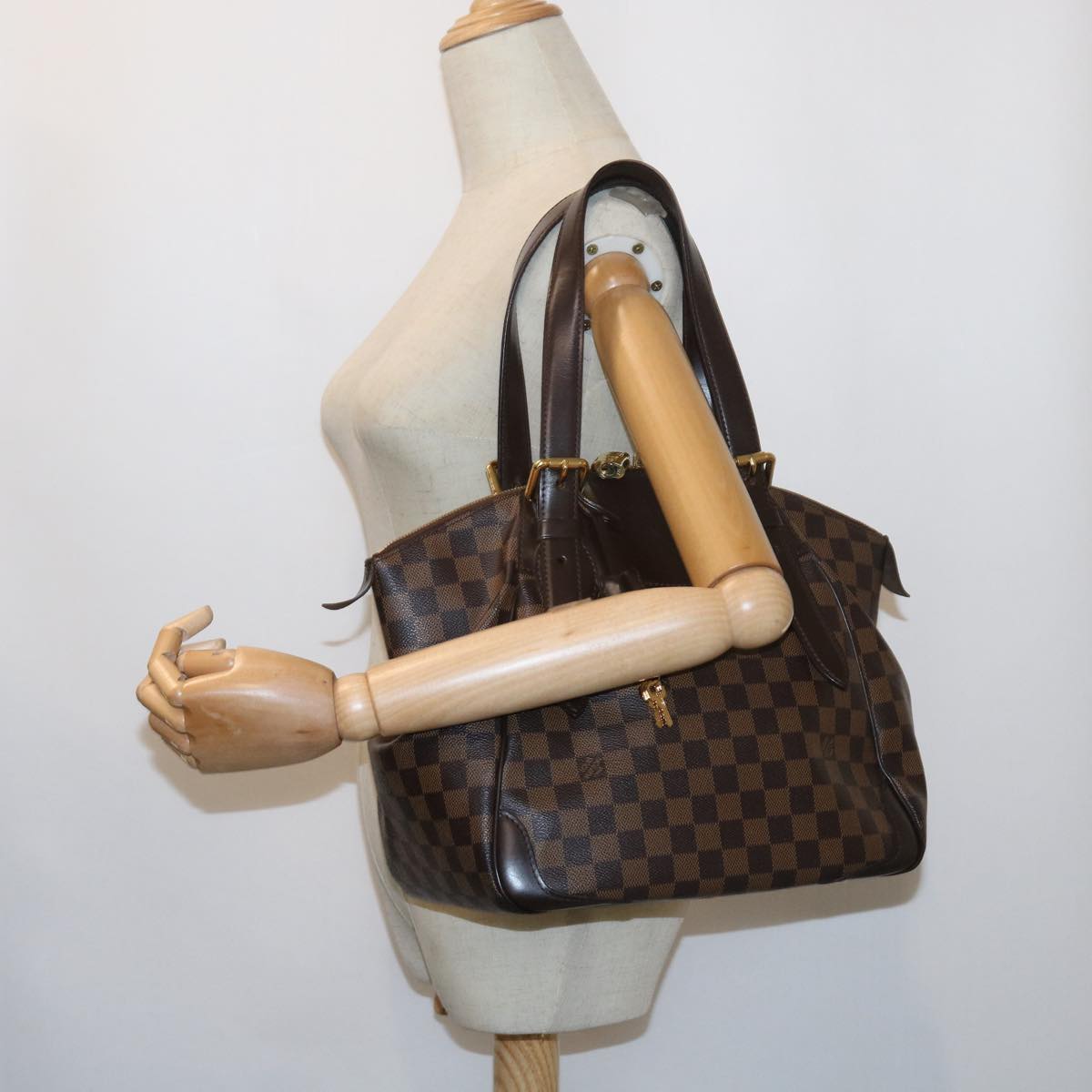 Louis Vuitton Verona, Brown, Canvas, shoulder