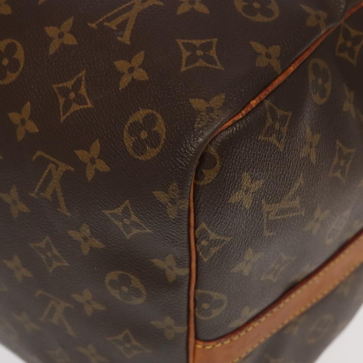 Louis Vuitton Keepall Bandoulière 60, Brown, Canvas, travel