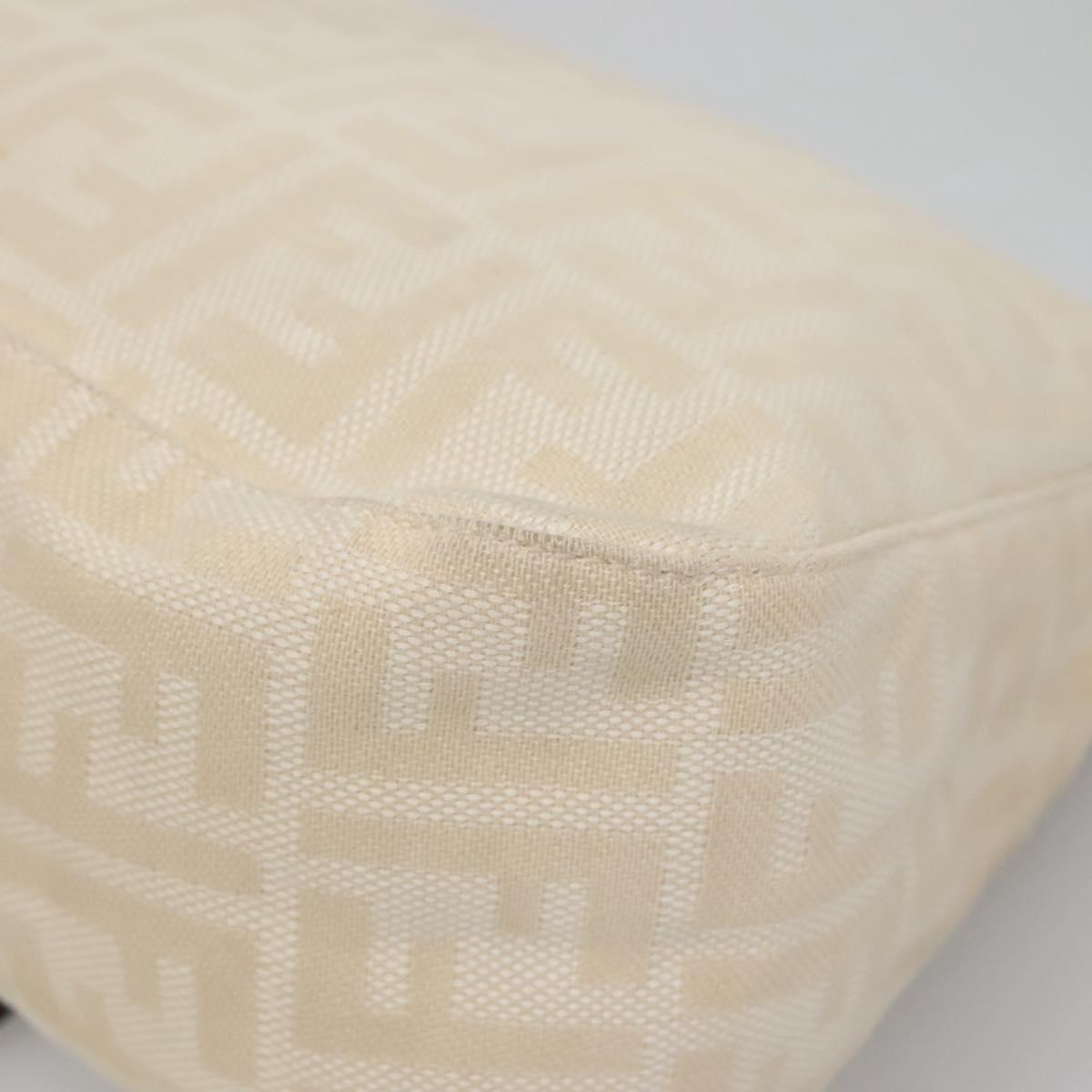 Fendi Mamma Baguette, Beige, Canvas, shoulder