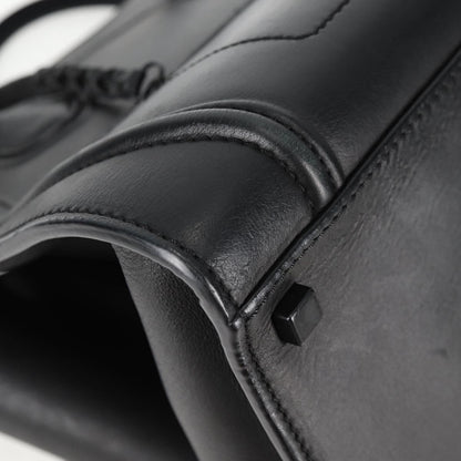 Céline Luggage Phantom, Black, Leather, tote