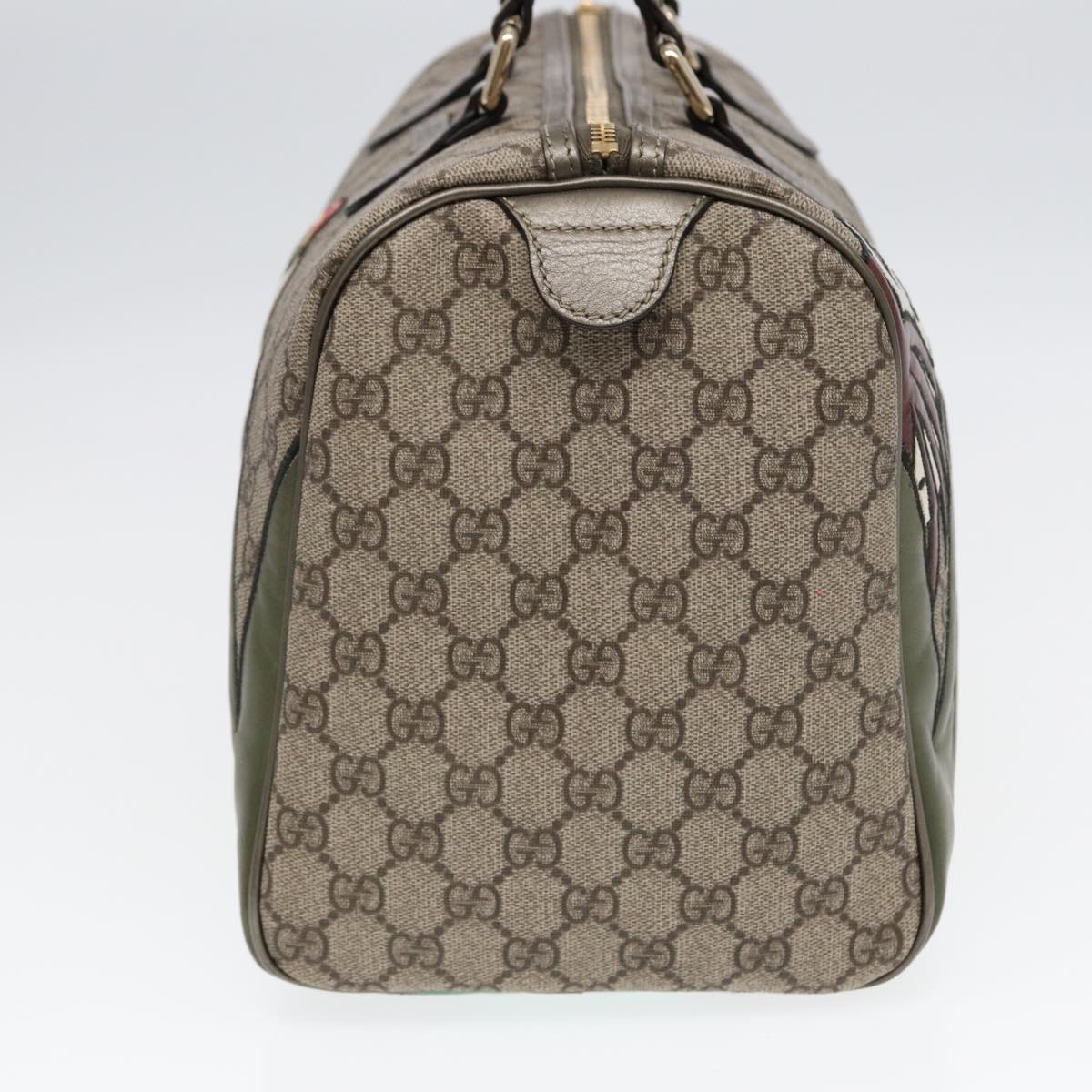 Gucci Boston, Beige, Canvas, handbag