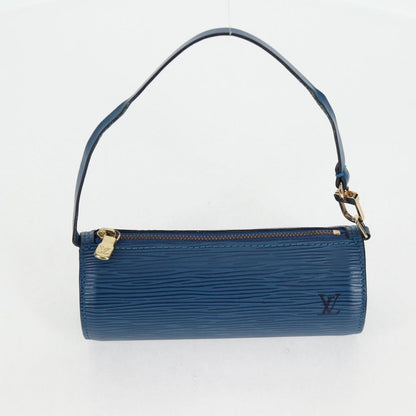 Louis Vuitton Soufflot, Blue, Leather, handbag