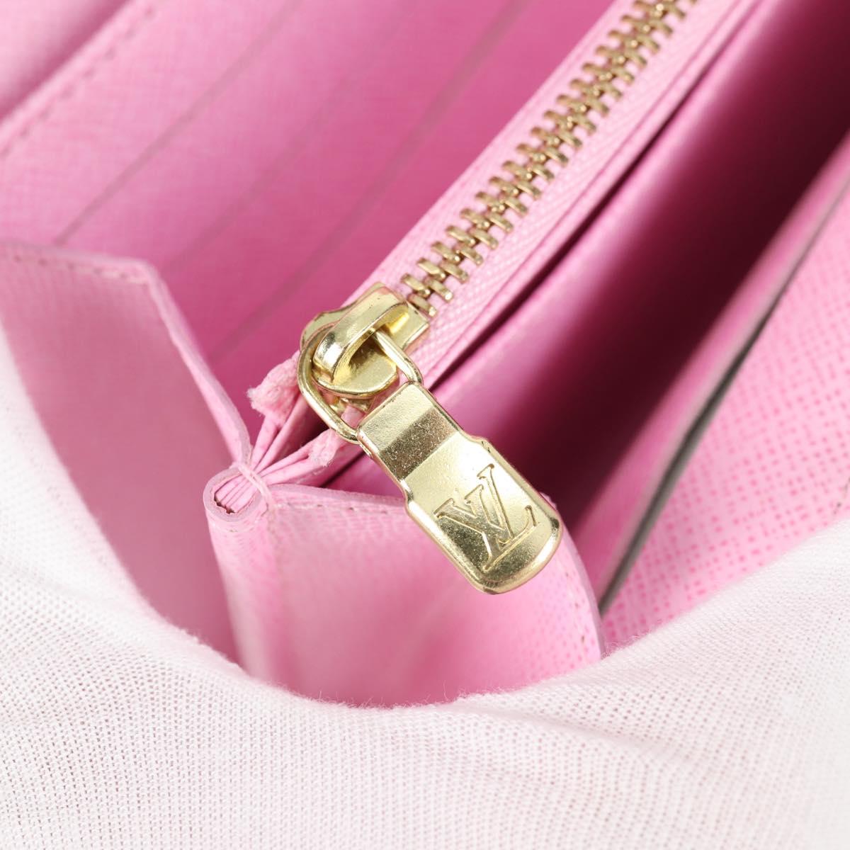 Louis Vuitton Sarah, White, Canvas, wallet