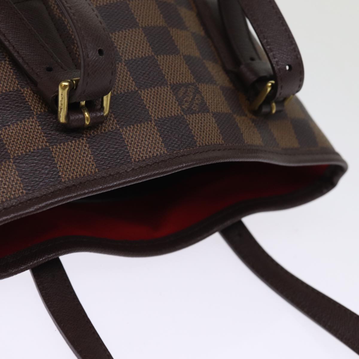 Louis Vuitton Marais, Brown, Canvas, shoulder