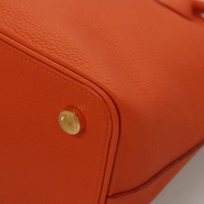 Louis Vuitton Lockit, Orange, Leather, handbag