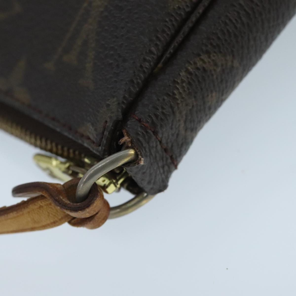 Louis Vuitton Pochette Accessoire, Brown, Canvas, clutch