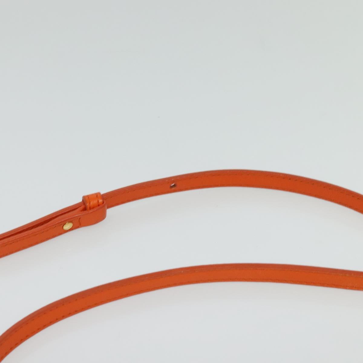 Céline Trio, Orange, Leather, shoulder