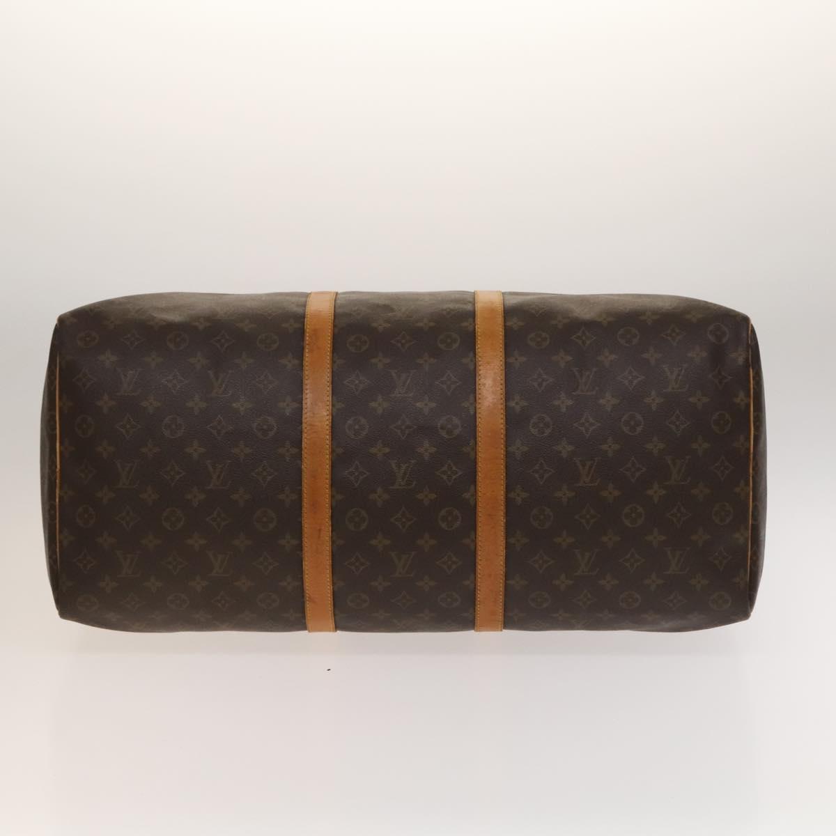 Louis Vuitton Keepall 60, Brown, Canvas, travel