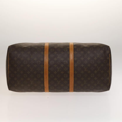 Louis Vuitton Keepall 60, Brown, Canvas, travel