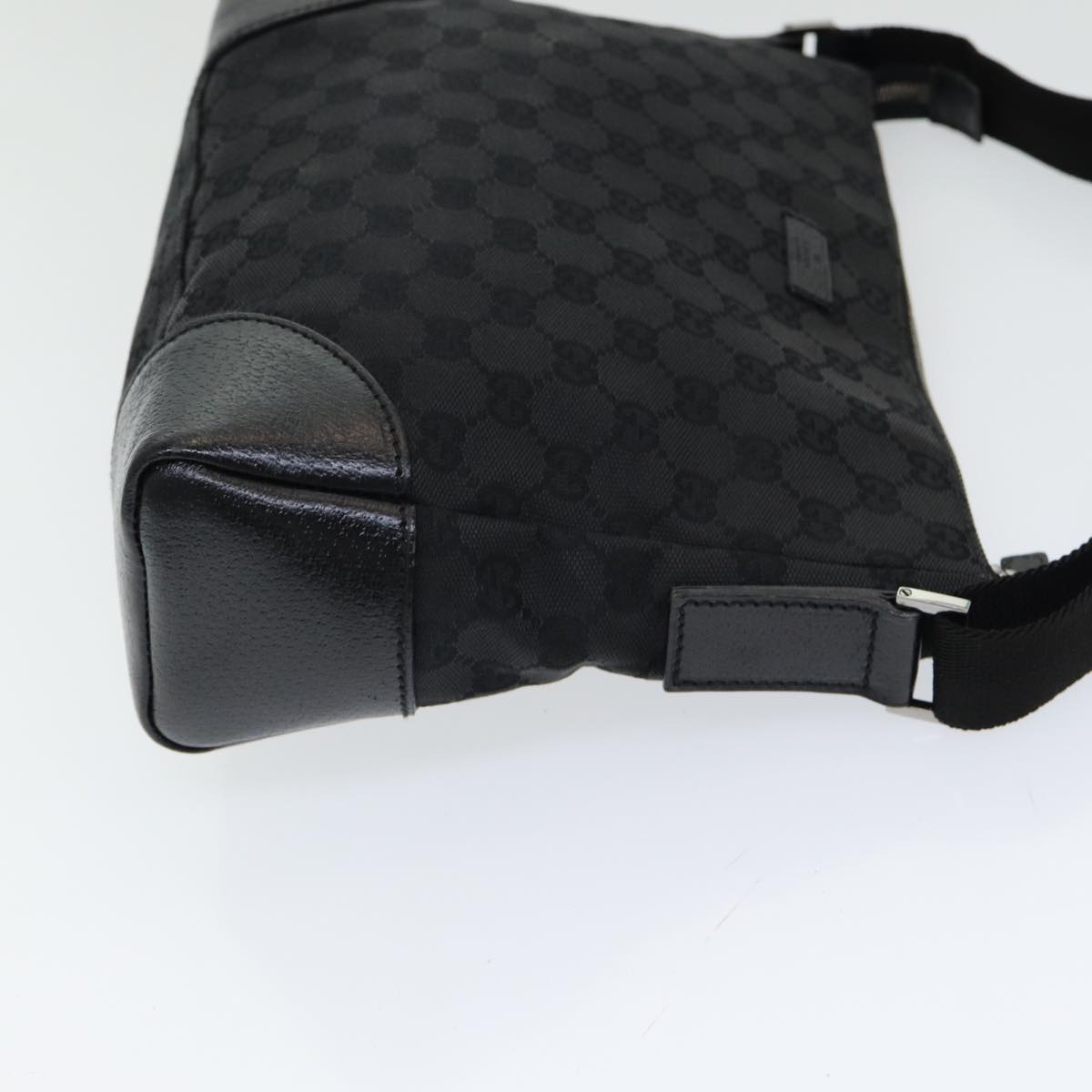 Gucci GG canvas, Black, Canvas, shoulder