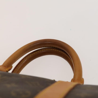 Louis Vuitton Keepall 55, Brown, Canvas, travel