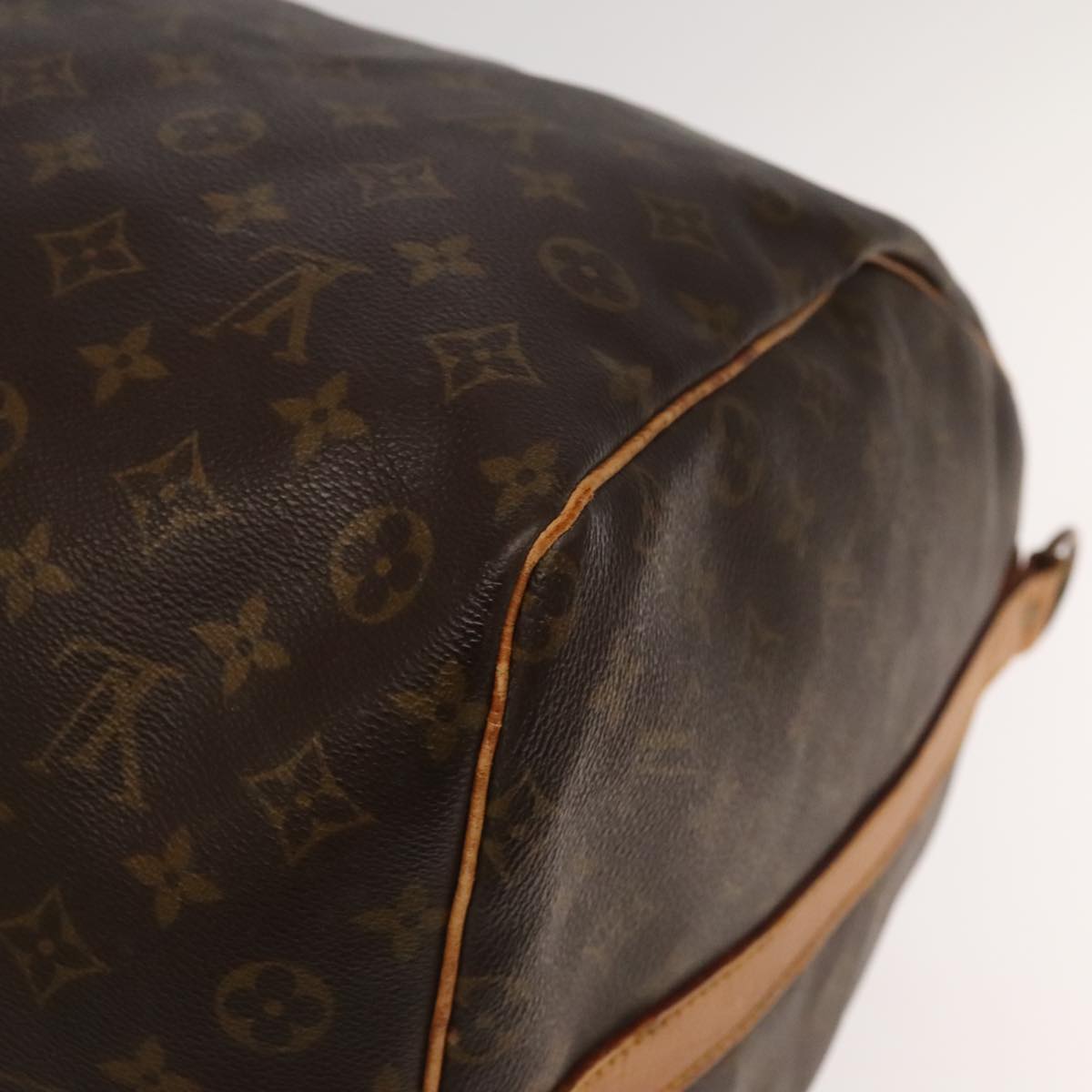 Louis Vuitton Keepall Bandoulière 60, Brown, Canvas, travel