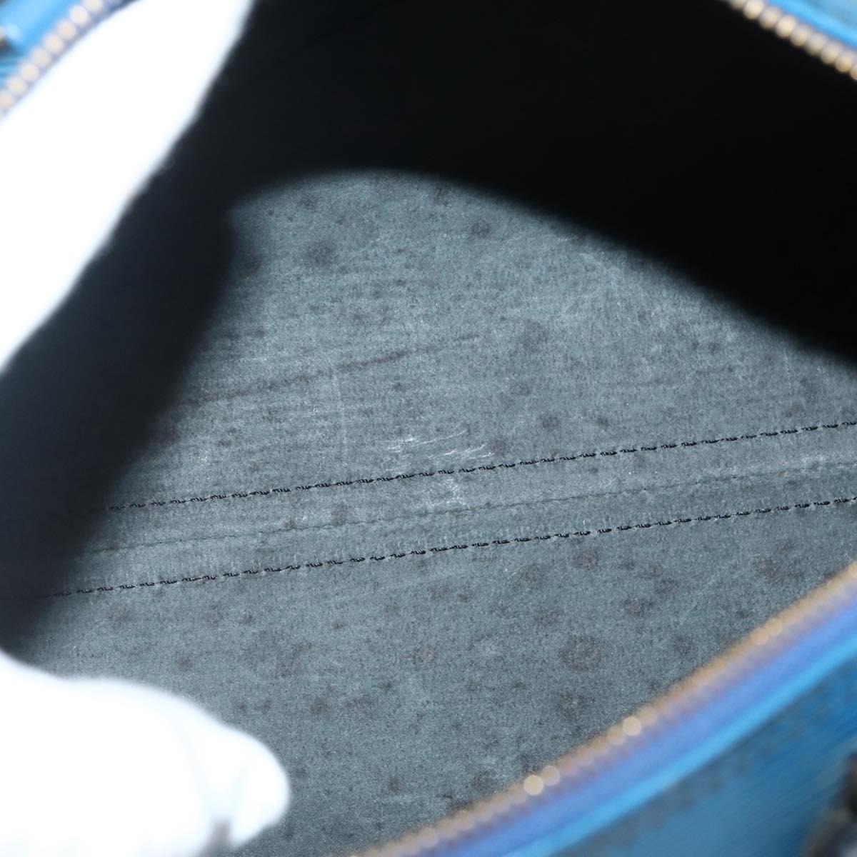 Louis Vuitton Speedy Handbag Epi Leather, BLUE, LEATHER, Handbag