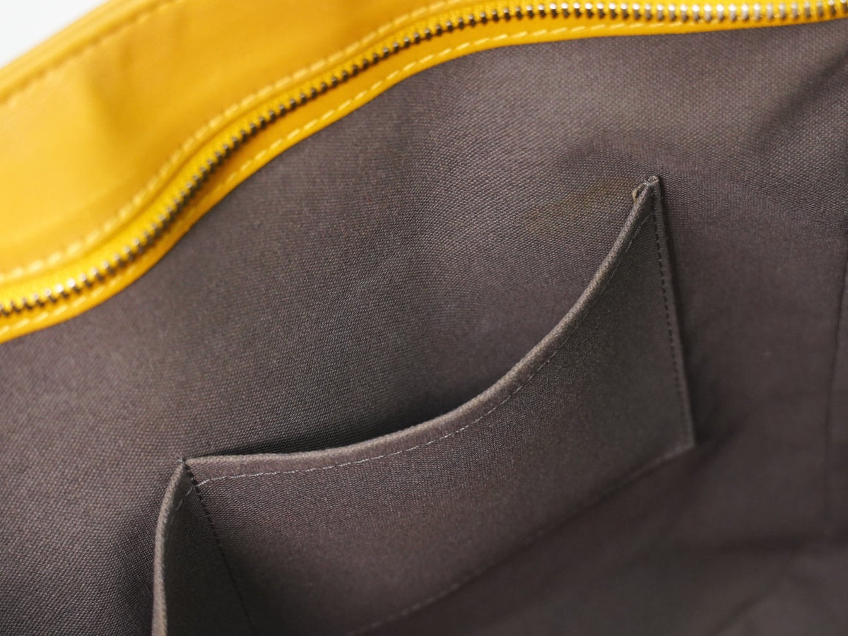 Louis Vuitton Tadao Damier Infini Leather, Yellow, Leather, Handbag