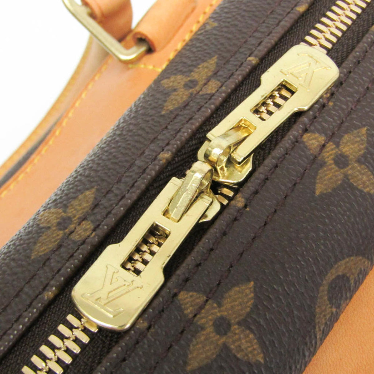 Louis Vuitton Deauville Monogram, Brown, Canvas, Handbag