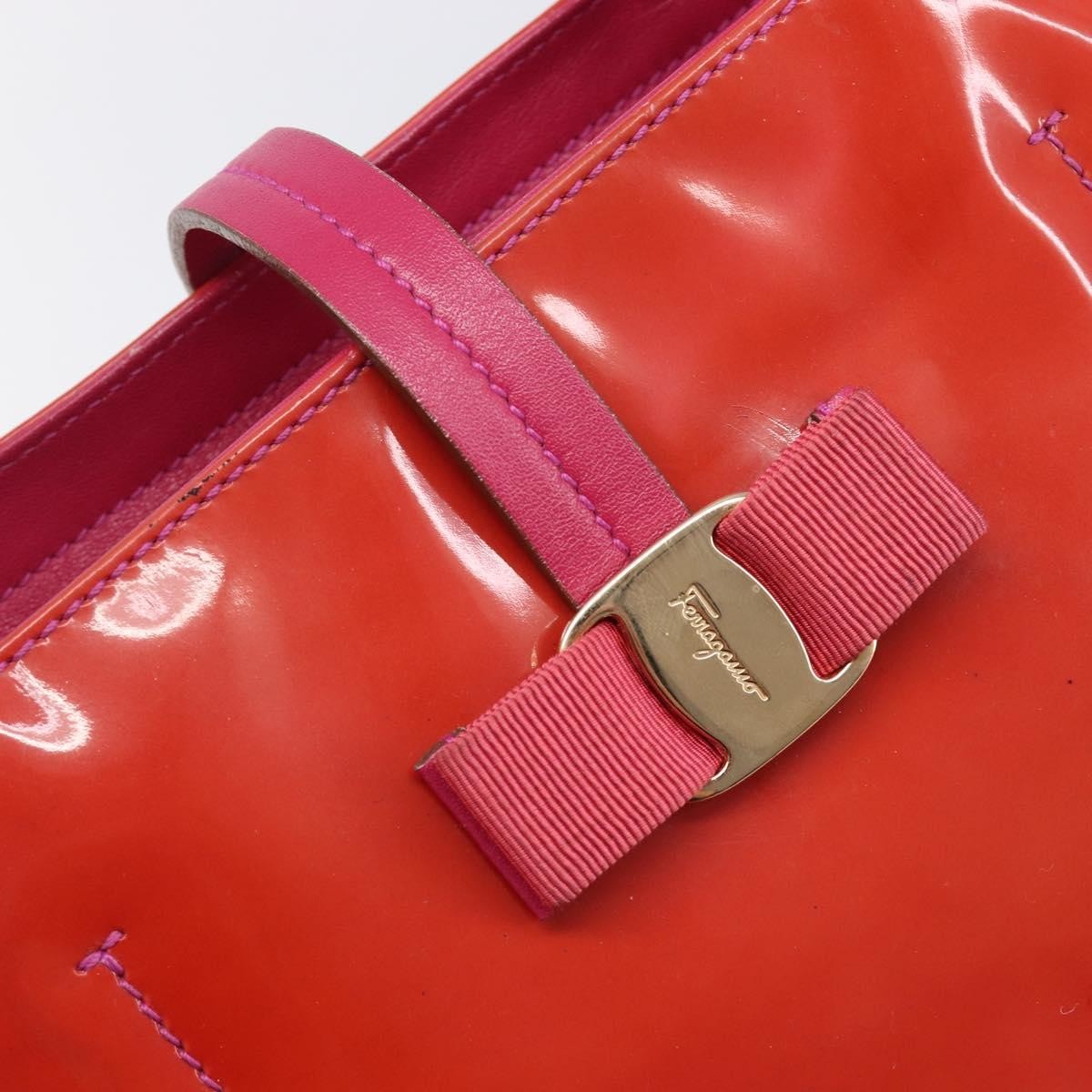 Salvatore Ferragamo Vala tote Patent Leather, Pink, Patent Leather, Tote Bag