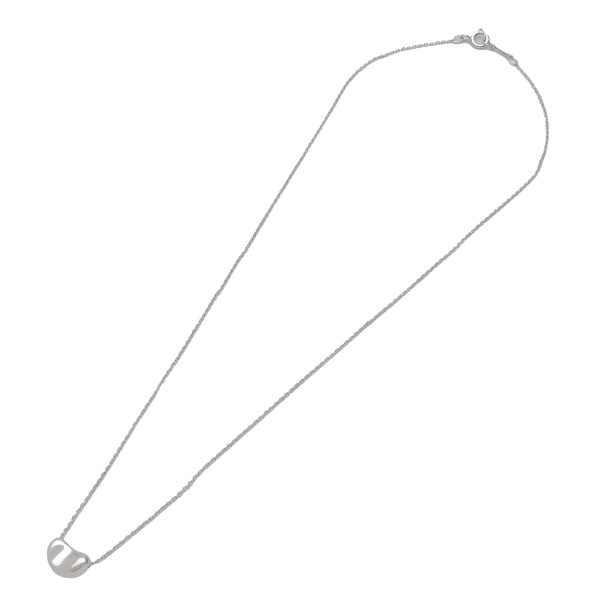Tiffany & Co. Elsa Peretti Bean Pendant Sterling Silver, Silver, Silver, Necklace