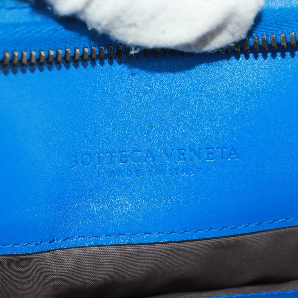 Bottega Veneta Top Zip Intrecciato Nappa, Blue, Leather, Briefcase