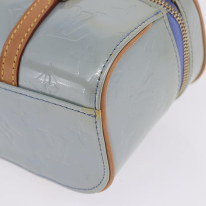 Louis Vuitton Sullivan Horizontal Monogram Vernis, Blue, Patent Leather, Handbag