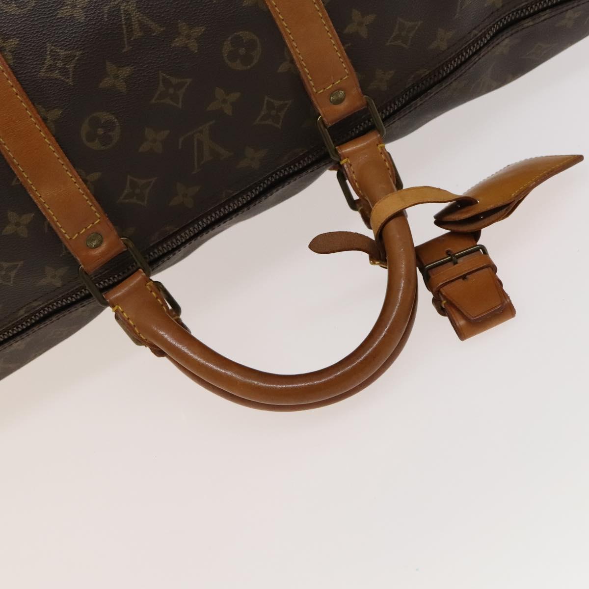 Louis Vuitton Keepall 60, Brown, Canvas, travel