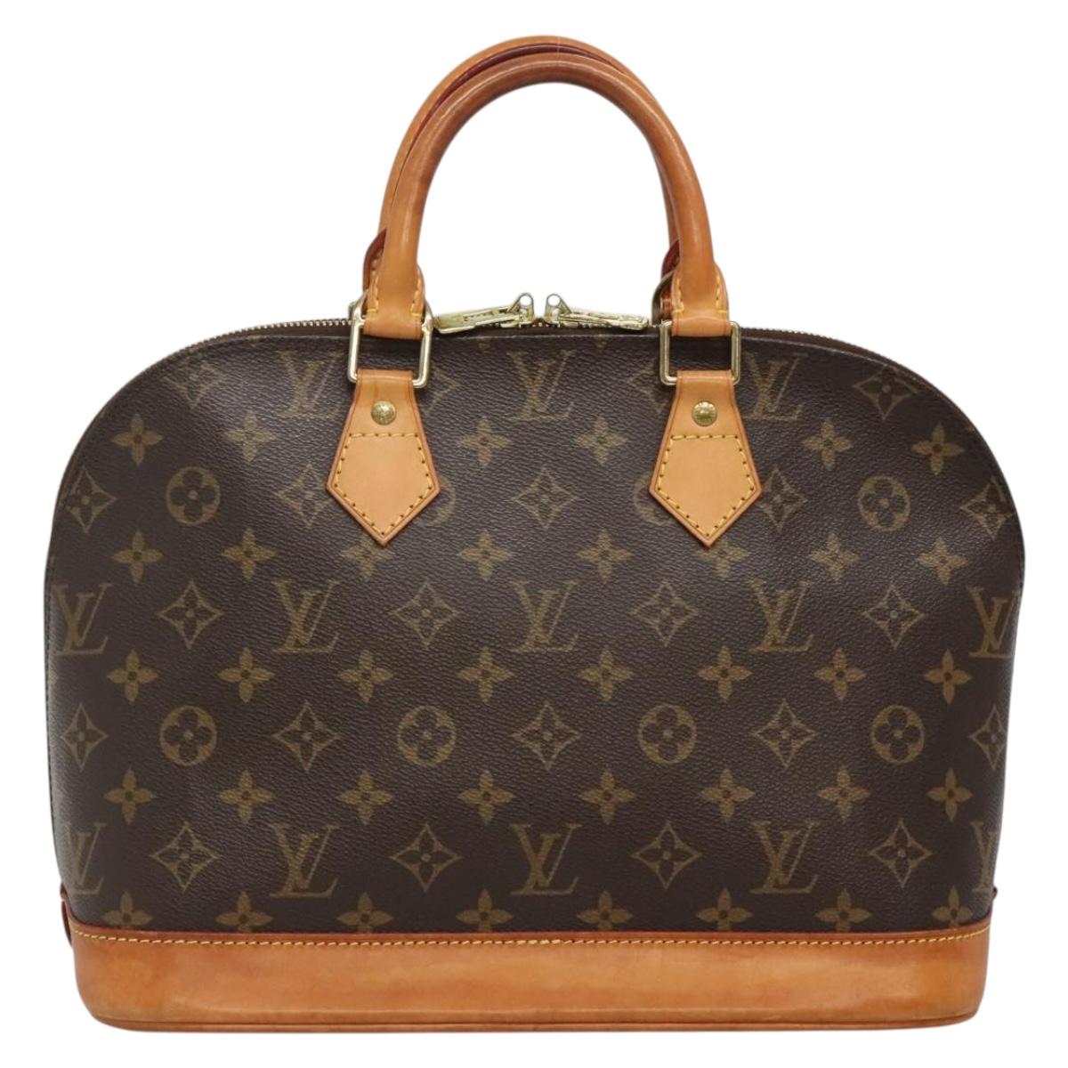 Louis Vuitton Alma, Brown, Canvas, handbag