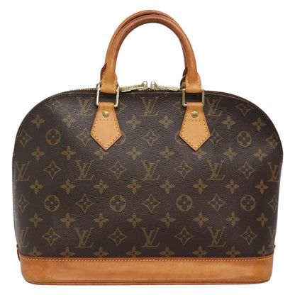 Louis Vuitton Alma, Brown, Canvas, handbag