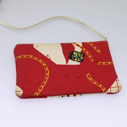 Chanel Coco Mark, Red, Canvas, shoulder