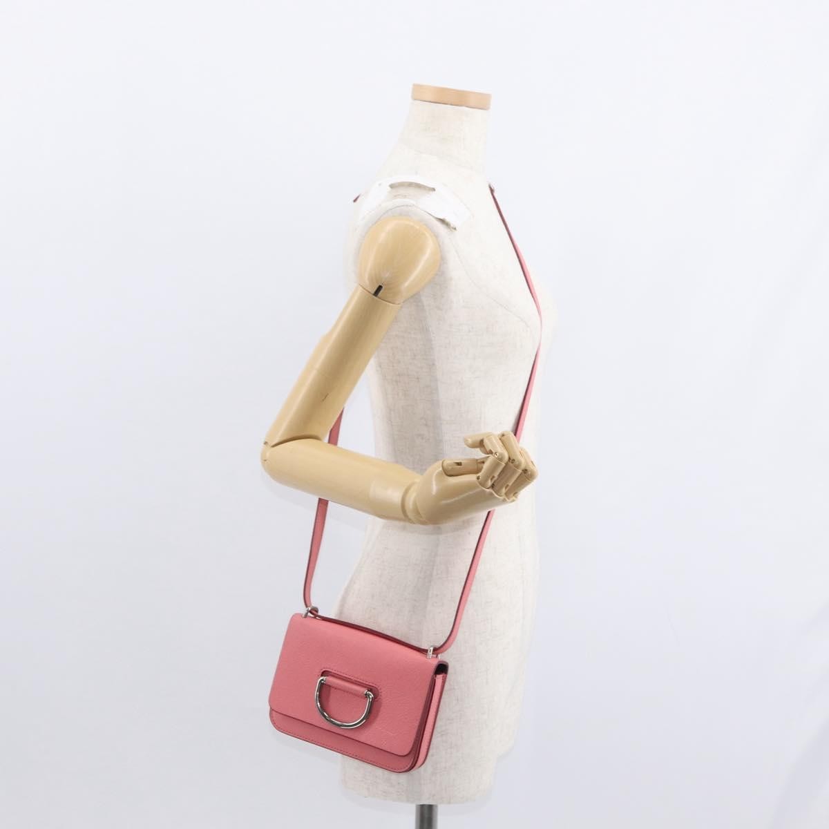 Burberry D-Ring Shoulder Leather, Pink, Leather, Shoulder Bag