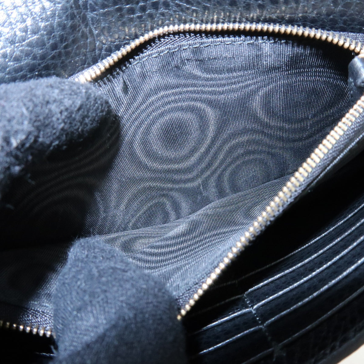 Gucci Betty Chain Wallet (Outlet) Leather, Black, Leather, Crossbody Bag