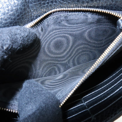 Gucci Betty Chain Wallet (Outlet) Leather, Black, Leather, Crossbody Bag