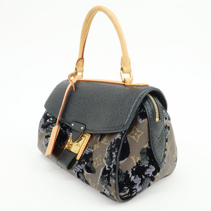 Louis Vuitton Carrousel Fleur De Jais Monogram Canvas, Multicolour, Canvas, Handbag