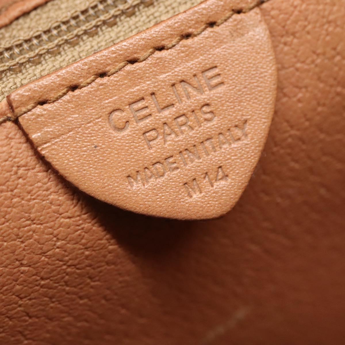 Celine Macadam Shoulder Bag Canvas, BROWN, CANVAS, Shoulder bag