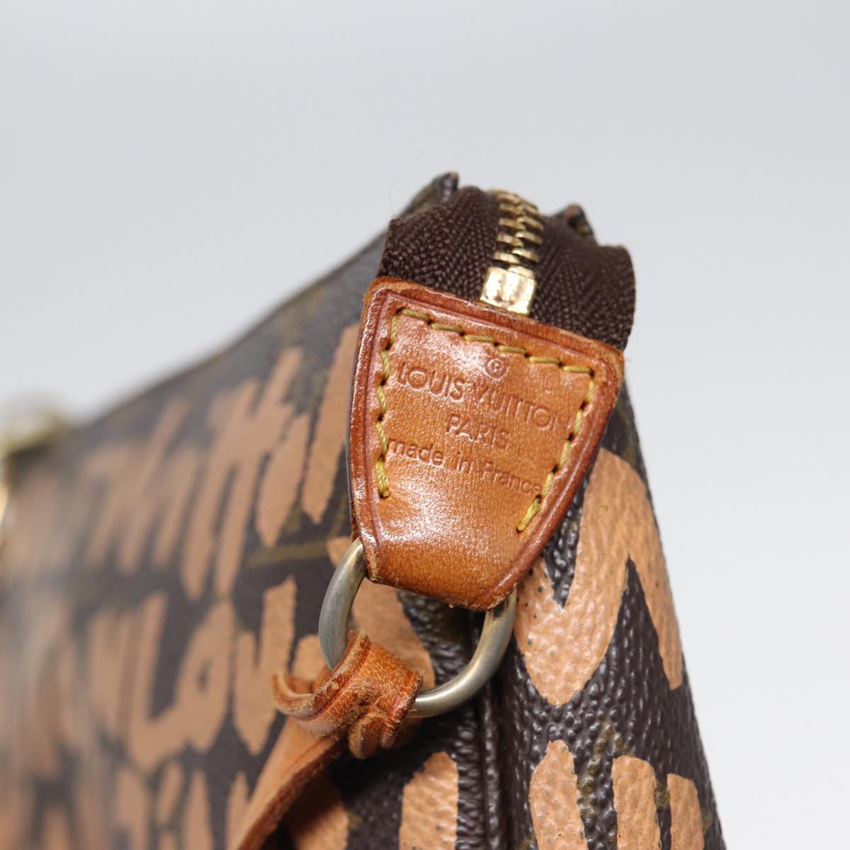 Louis Vuitton Pochette Accessoire, Brown, Canvas, clutch