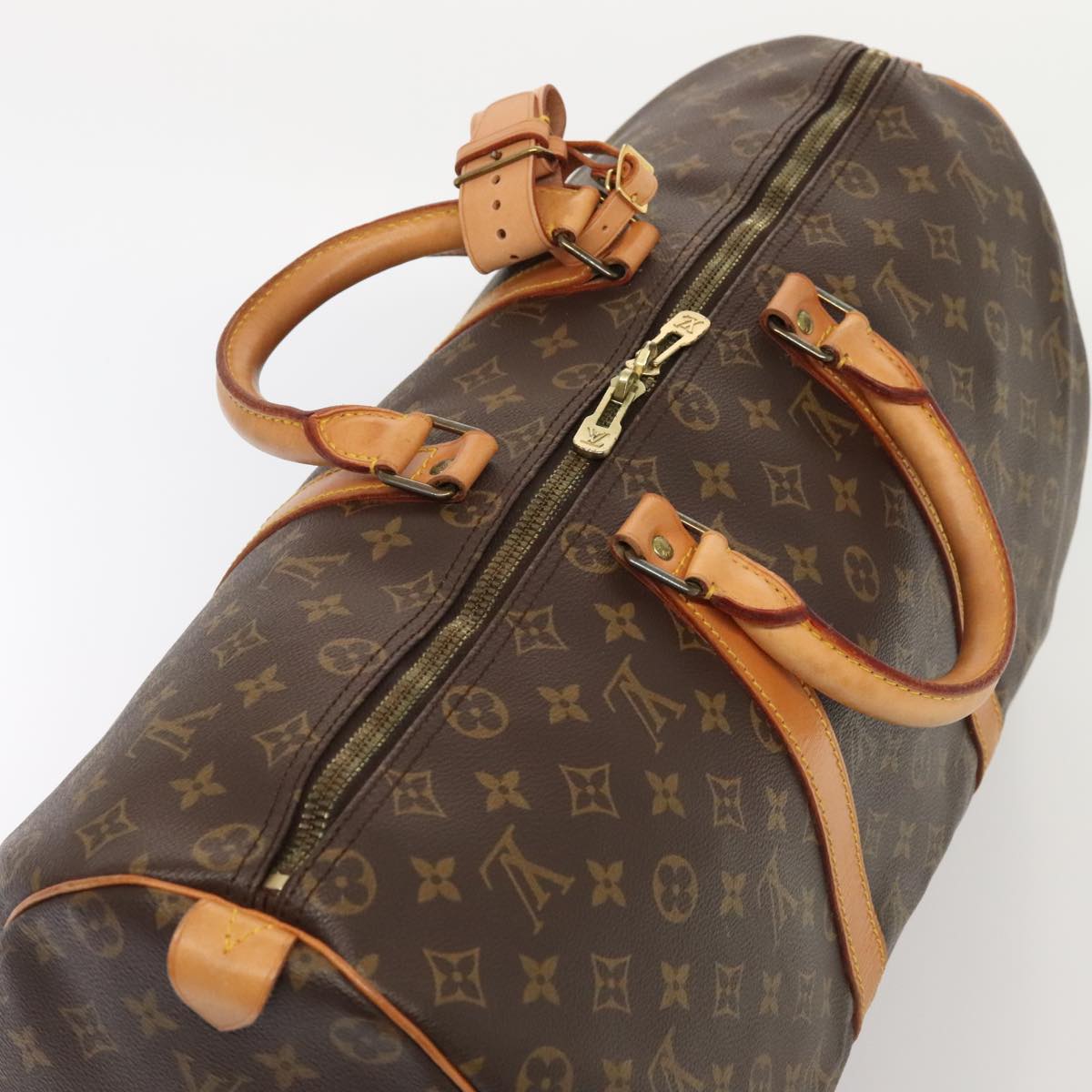 Louis Vuitton Keepall 50, Brown, Canvas, travel