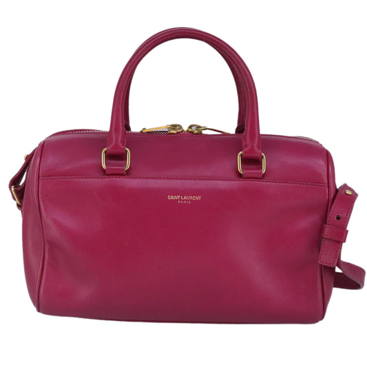 Saint Laurent Duffle, Pink, Leather, handbag