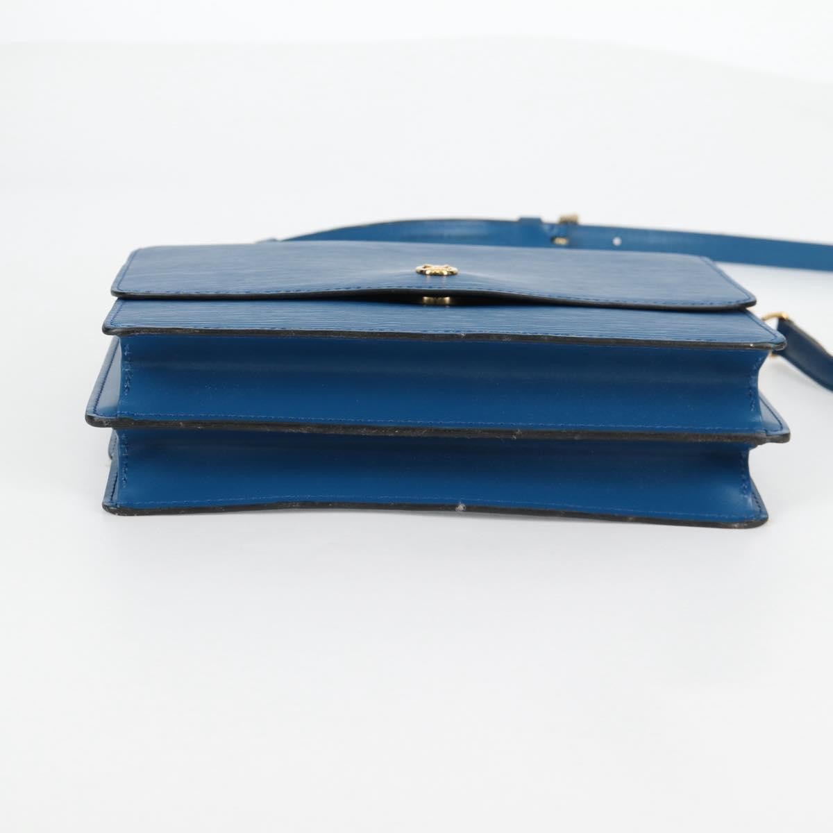 Louis Vuitton Grenelle Epi Leather, Blue, Leather, Shoulder Bag
