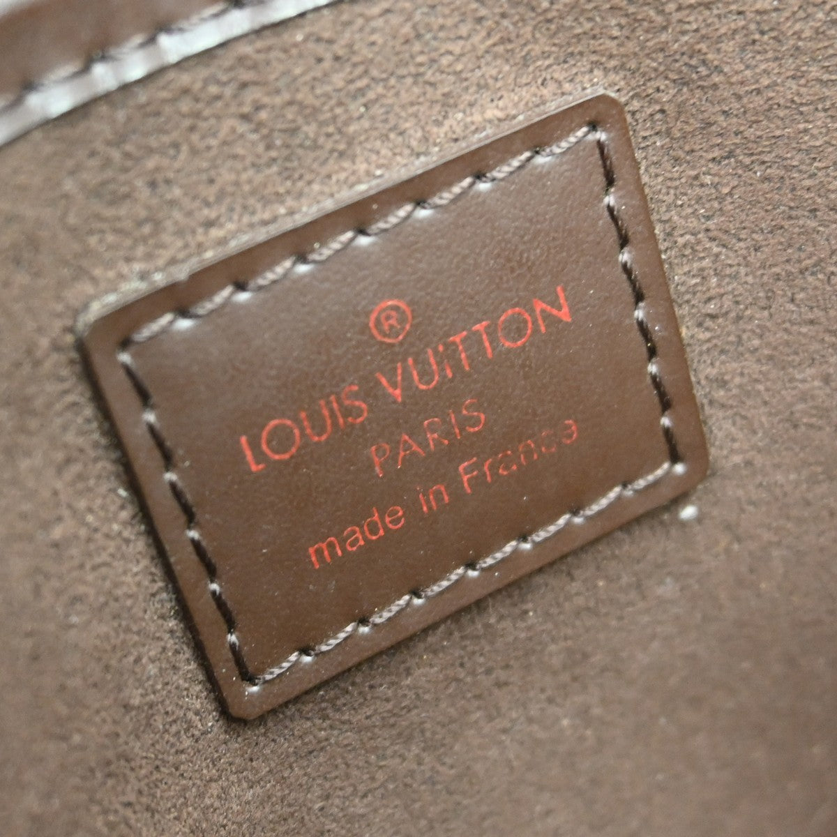 Louis Vuitton Pochette Saint Louis Damier Ebene, Brown, Canvas, Clutch