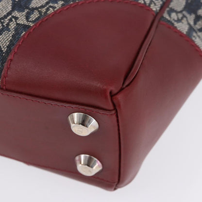 Christian Dior Vintage Trotter Zip Diorissimo Canvas, Navy, Canvas, Tote Bag