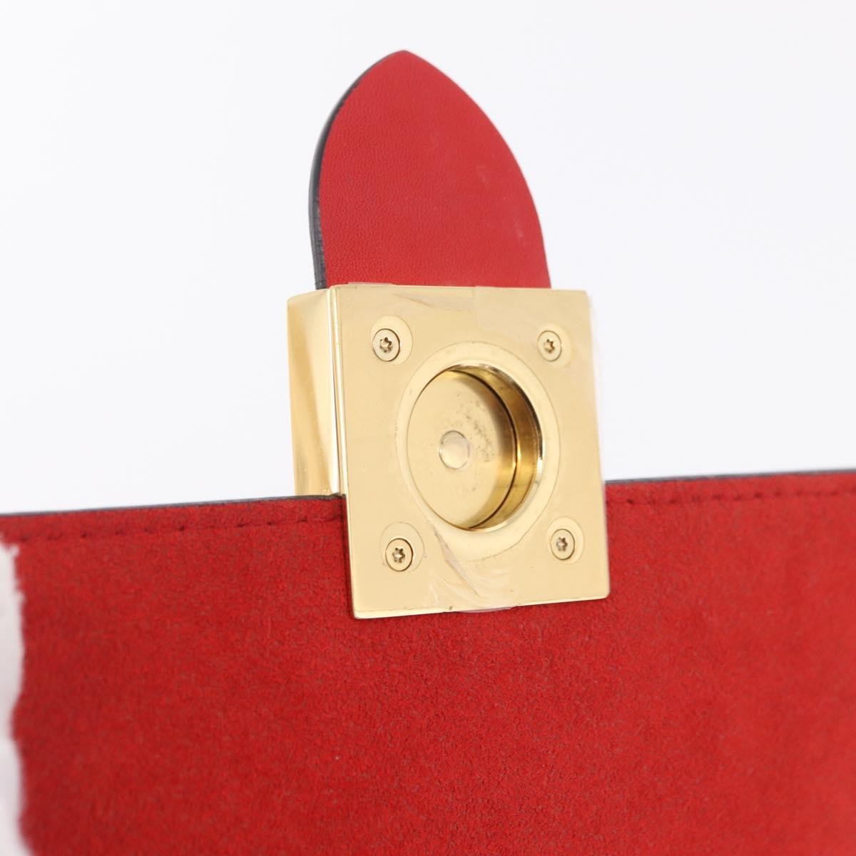 Louis Vuitton Locky Monogram Canvas with Leather, Red, Canvas, Handbag