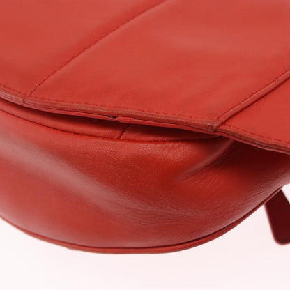 Bottega Veneta Light Waist Intrecciato Leather, Red, Leather, Clutch