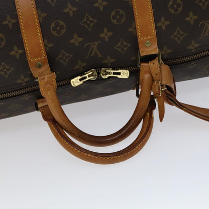 Louis Vuitton Keepall 60, Brown, Canvas, travel
