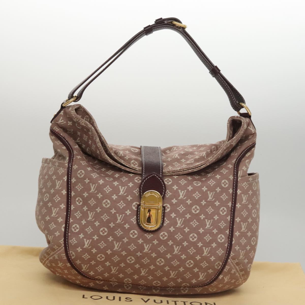 Louis Vuitton Romance, Brown, Canvas, shoulder