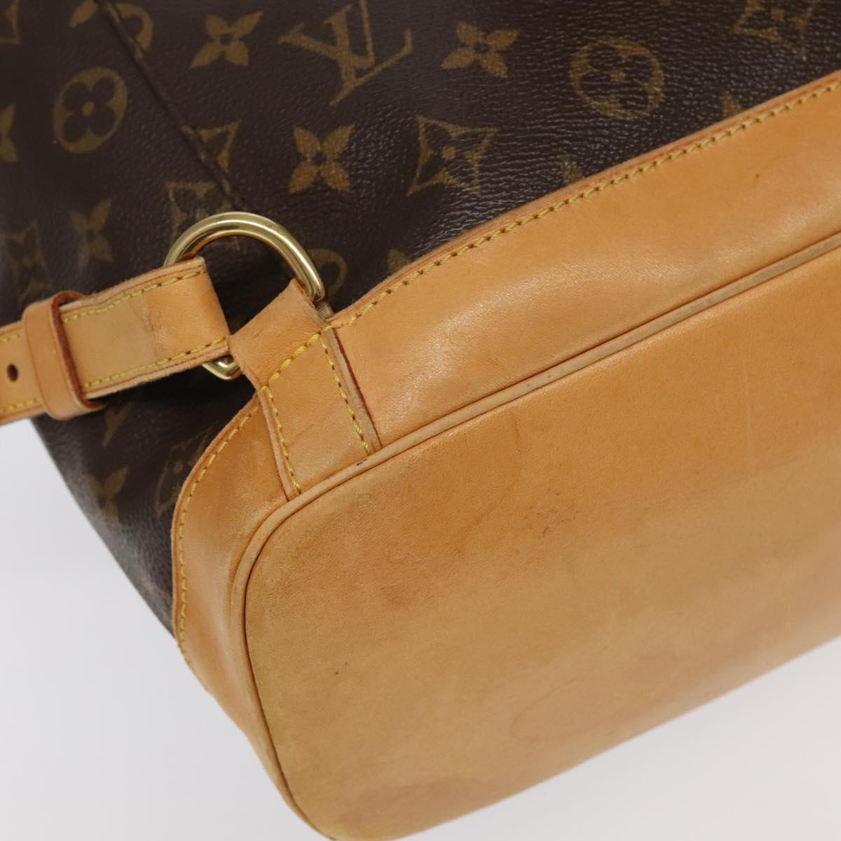 Louis Vuitton Montsouris, Brown, Canvas, backpack